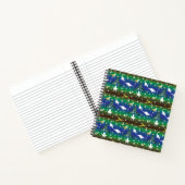 Dinosaur-kerstboom Notitieboek (Binnen)