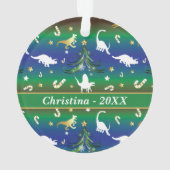 Dinosaur-kerstboom Ornament (achterkant)