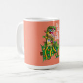 Dinosaur kerstboom Rex Mannen Boys Kinder Koffiemok (Voorkant links)