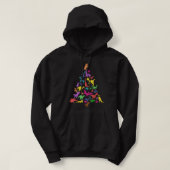 Dinosaur-kerstboom T-Rex Idea Kinder en Dino Xma Hoodie (Design voorkant)
