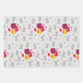 Dinosaur kerstinpakpapier voor kinderen inpakpapier vel (Voorkant 2)