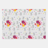 Dinosaur kerstinpakpapier voor kinderen inpakpapier vel (Voorkant 2)