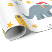 Dinosaur Kerstkerstkerstkerstkerstkerstkerstkersts Cadeaupapier (Rol Hoek)