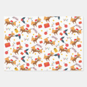 Dinosaur Kerstkerstkerstkerstkerstkerstkerstkersts Inpakpapier Vel (Voorkant 3)