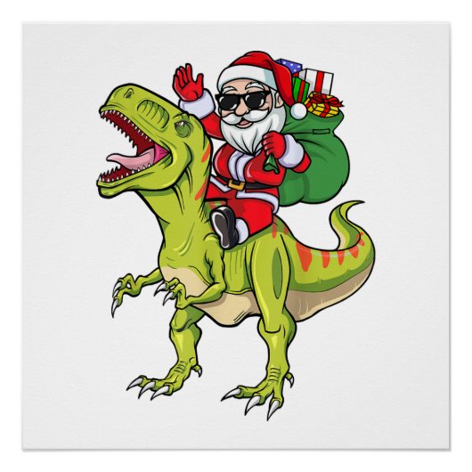 Dinosaur Kerstkerstkerstkerstkerstkerstkerstman Sh Perfect Poster (Voorkant)