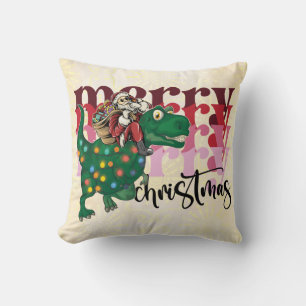 Dinosaur kerstkerstkerstkerstkerstkerstSierkussen Kussen