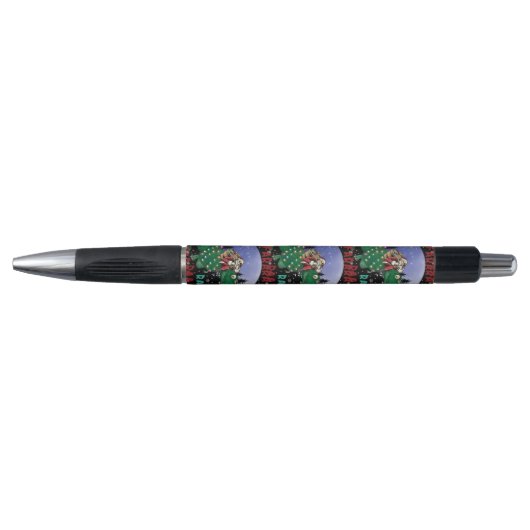 Dinosaur kerstkerstkerstkerstman pen (Voorkant)