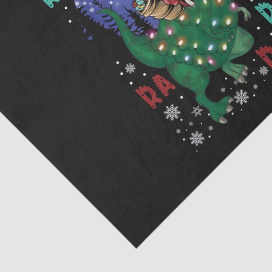 Dinosaur kerstkerstkerstkerstman tissuepapier (Detail)