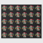 Dinosaur Kerstmis Cadeaupapier (Vlak)