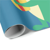 Dinosaur Kerstmis Cadeaupapier (Rol Hoek)