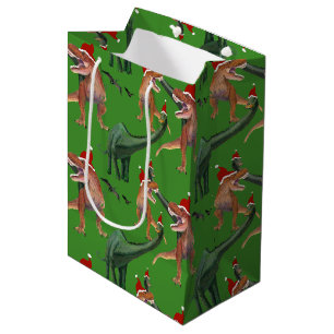 Dinosaur Kerstmis Medium Cadeauzakje
