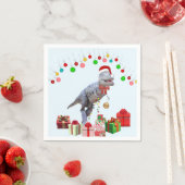 Dinosaur Kerstmis Servet (Insitu)