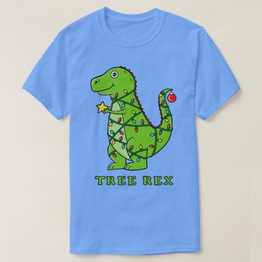 Dinosaur Kerstmis T-shirt (Design voorkant)