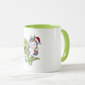 Dinosaur Kerstmis Unicorn Winter T-Rex Dino Adult Mok (Voorkant rechts)