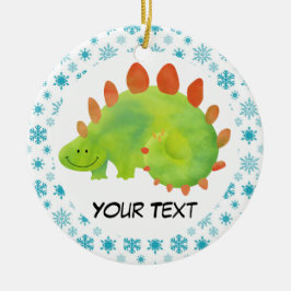 Dinosaur-kerstornament Gift Keramisch Ornament