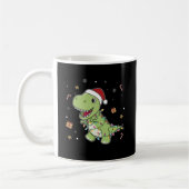 Dinosaur Kerstwinter T-Rex Dino Coffee M Koffiemok (Links)