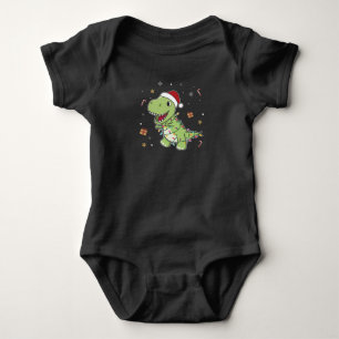 Dinosaur Kerstwinter T-Rex Dino Romper