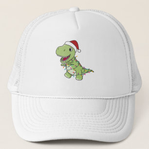 Dinosaur Kerstwinter T-Rex Dino Trucker Pet