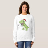 Dinosaur Kerstwinter T-Rex Dino Trui (Voorkant volledig)