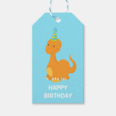Dinosaur Kids Birthday Cadeaulabel (Voorkant)