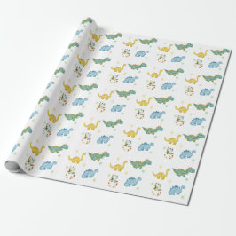 Dinosaur Kids Birthday Cadeaupapier