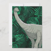 Dinosaur Kids Birthday Dino Trex Boy Kaart (Achterkant)