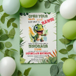 Dinosaur Kids Birthday Dino Trex Boy Kaart<br><div class="desc">Laat de opwinding beginnen met onze Dinosaurus Verjaardag Uitnodiging, een uitnodiging die uw gasten terug in de tijd vervoert naar een Jura-viering gevuld met gelach, games en herinneringen die een leven lang meegaan. Maak je klaar voor een prehistorisch avontuur met onze boeiende uitnodiging en zet het podium voor een onvergetelijk...</div>