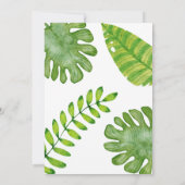 Dinosaur Kids Birthday Party Invitation Kaart (Achterkant)