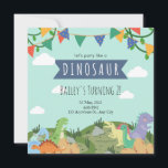 Dinosaur Kids Birthday Uitnodiging<br><div class="desc">"Let op alle kinderen! Bereid je voor op een verjaardagsfeest als geen ander! Ons kleine [Name] verandert [Age] en we willen dat je bij ons komt voor een dag van non-stop plezier en opwinding. Het feest zal op [Datum] bij [Plaats] worden gehouden, waar u van heerlijke partijbehandelingen, drinken, en een...</div>
