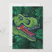 Dinosaur Kids Verjaardag Dino Trex Vulkaan Kaart (Achterkant)