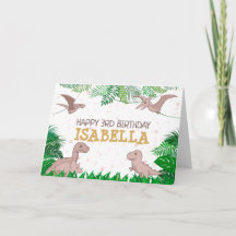 Dinosaur Kind Dino Jurassic Trex Pink Girl Birthda