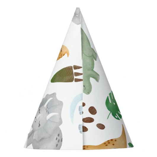 Dinosaur kind verjaardagsfeestje Pet Feesthoedjes (Achterkant)