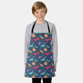 Dinosaur Kind'Apron Schort (Gedragen)