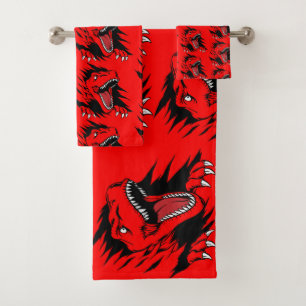 Dinosaur kinder bad handdoek