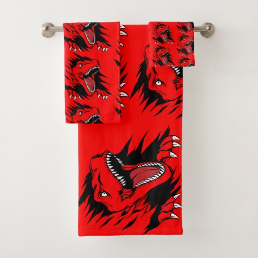 Dinosaur kinder bad handdoek (Insitu)