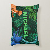 Dinosaur Kinder Dino Jurassic Trex Boy  Accent Kussen (Voorkant(Verticaal))