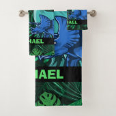 Dinosaur Kinder Dino Jurassic Trex Boy Bad Handdoek (Insitu)