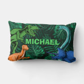 Dinosaur Kinder Dino Jurassic Trex Boy Personalize Kussen (Achterkant)