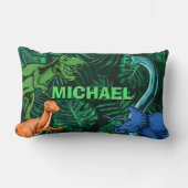 Dinosaur Kinder Dino Jurassic Trex Boy Personalize Kussen (Voorkant)