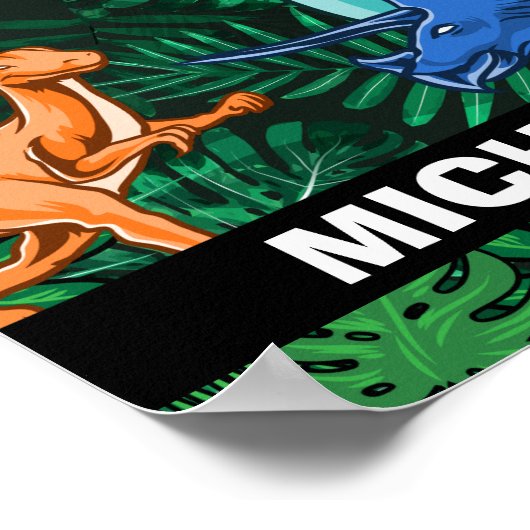  Dinosaur Kinder Dino Jurassic Trex Boy Poster (Hoek)