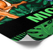 Dinosaur Kinder Dino Jurassic Trex Boy Poster (Hoek)