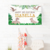 Dinosaur Kinder Dino Jurassic Trex Girl Birthday Spandoek (Insitu)