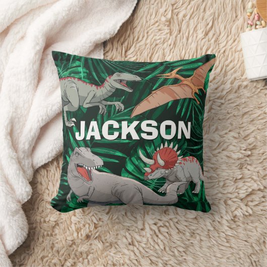 Dinosaur Kinder Dino Trex Prehistorische Boy Kussen (Deken)