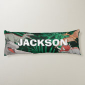 Dinosaur Kinder Dino Trex Prehistorische Boy Lichaamskussen (Achterkant)