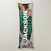 Dinosaur Kinder Dino Trex Prehistorische Boy Lichaamskussen (Achterkant (Verticaal))