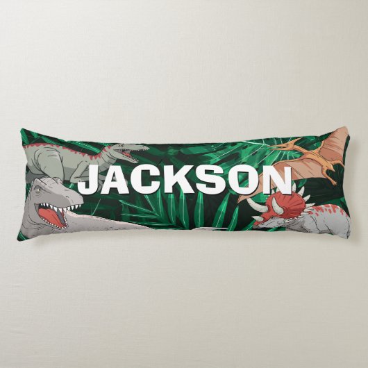 Dinosaur Kinder Dino Trex Prehistorische Boy Lichaamskussen (Voorkant)