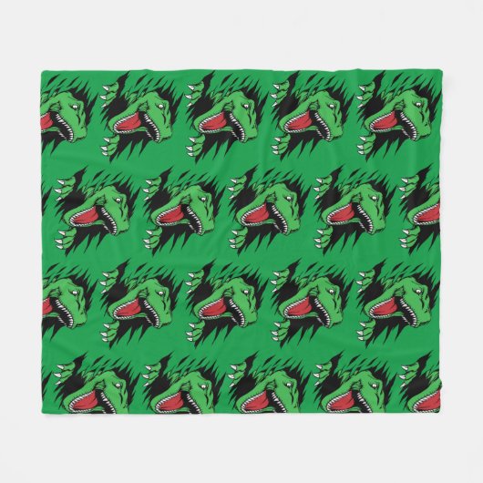 Dinosaur kinder fleece deken (Voorkant (Horizontaal))