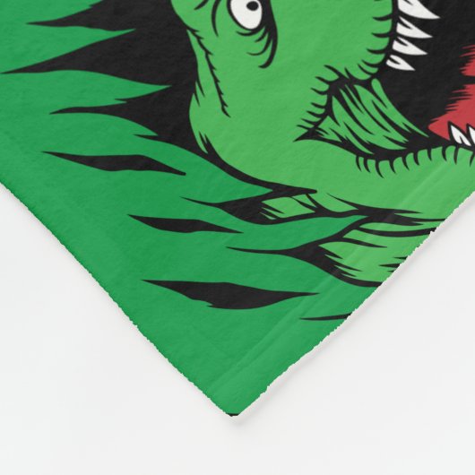 Dinosaur kinder fleece deken (Hoek)