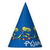 Dinosaur kinder pajama feesthoedjes (Links)