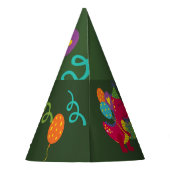 Dinosaur kinder partijtafelgerei feesthoedjes (Achterkant)